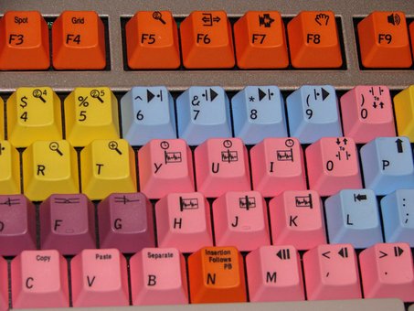 Tastatur, Flerfarvet, At Farve, Computer