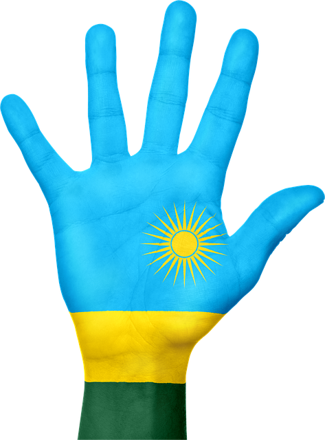 Rwanda, Flag, Hånd, National, Fingre