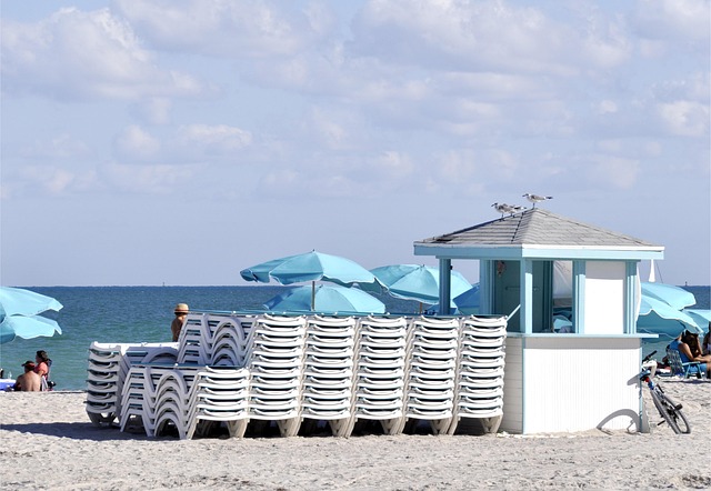 Strand, Miami, Ferie, Hav, Sand, Natur