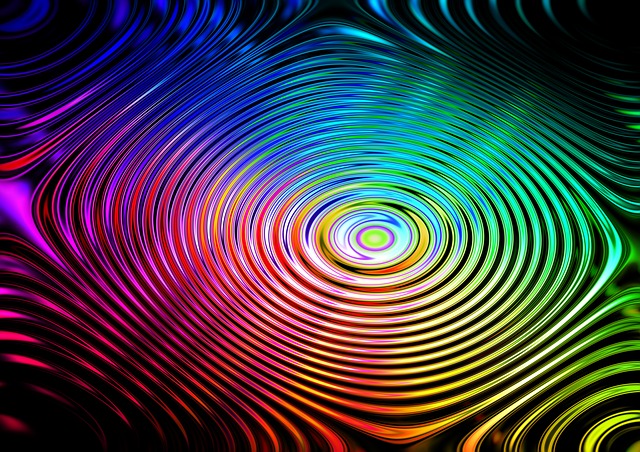 Free background waves template illustration