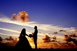 maldives, sunset, wedding