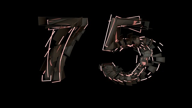 Free number explode lights illustration