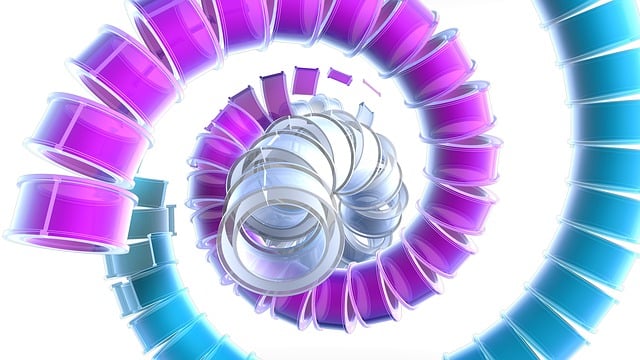 Free pipe glass abstract illustration