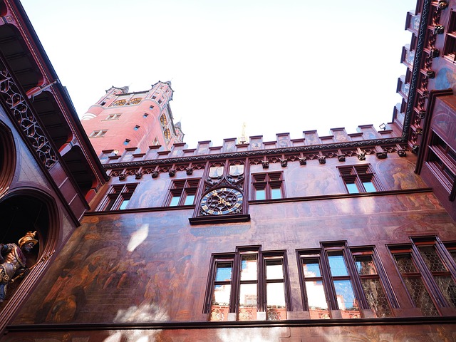 Free Basel Town Hall Patio photo and picture