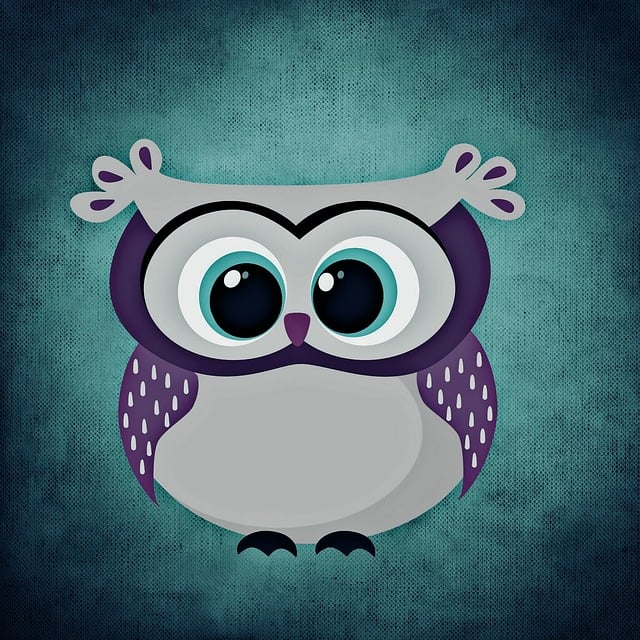 Free owl multicoloured nature illustration