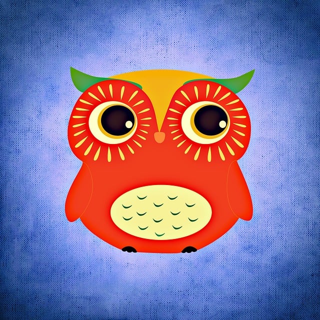 Free owl multicoloured nature illustration