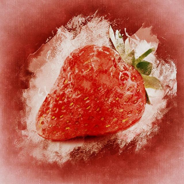 Free strawberry fruit cute illustration