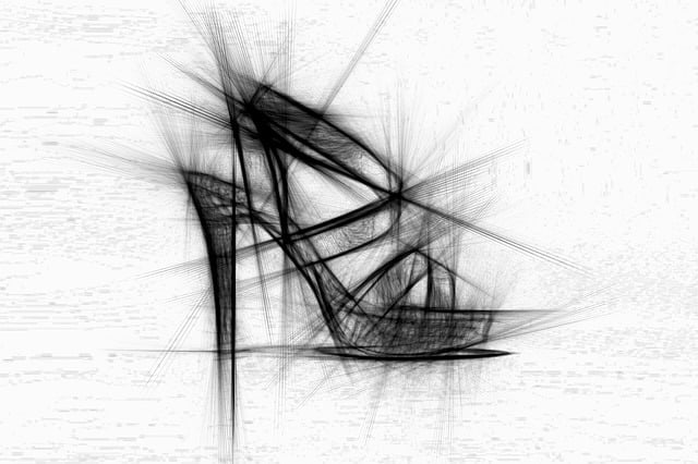 Damenschuh, Schuh, Absatz, Zeichnung