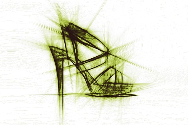 Free women's shoe shoe paragraph illustration