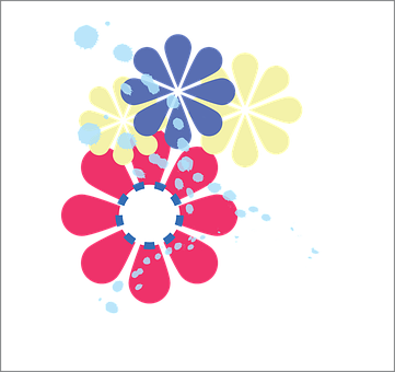 Blume, Blumentapete, Retro, Flora