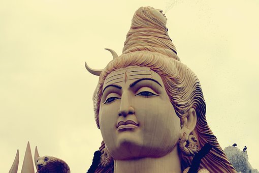 Gud, Shiva, Statue, Gul Gud