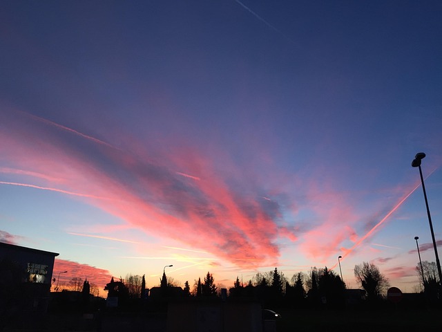 Solnedgang, Pisa, Toscana, Italien
