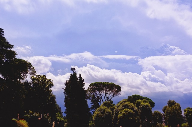 Boboli Tuin, Lucht, Wolken, Florence