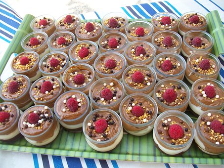 Dessert, Verrines, Chokolademousse, Sød