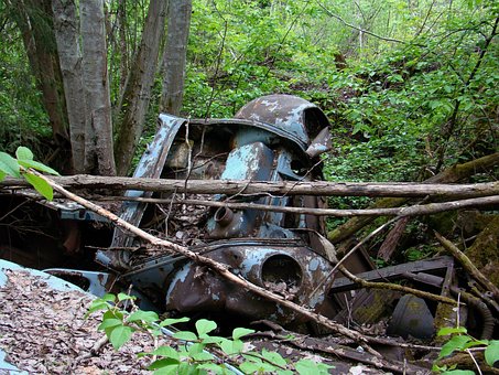 Auto, Autoschrott, Natur, Rost, Schrott