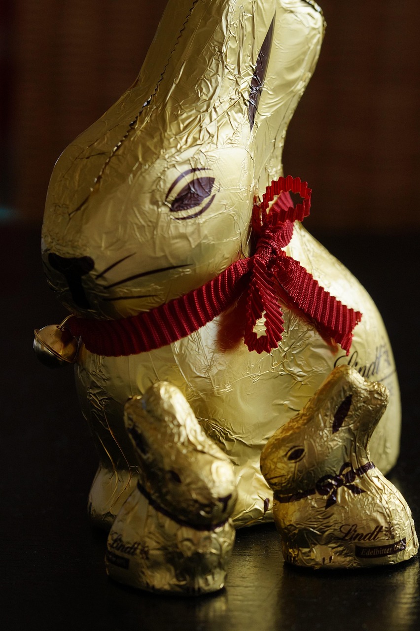 Easter Bunny Rabbit Gold Foil - Free photo on Pixabay