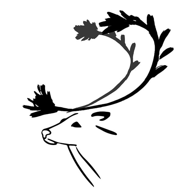 Free reindeer animals wild illustration