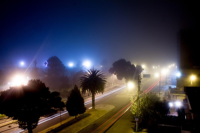Nebel, Stadt, Urban, Straße, Stadtbild