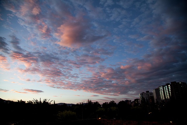 Himmel, Wolken, Sonnenuntergang