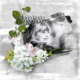 Free Spring Scrapbook photo and picture