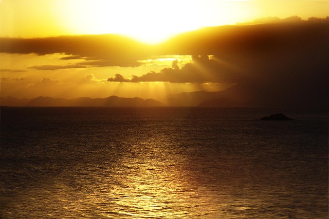 Free Sea Sunset photo and picture