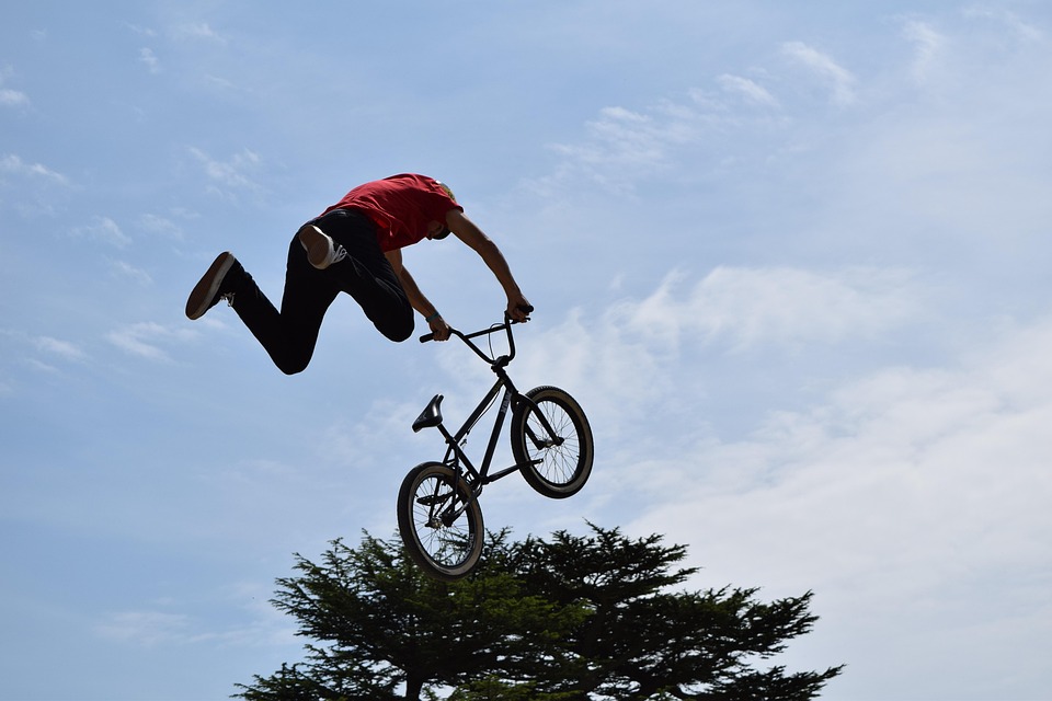 bike stunt air free photo on pixabay