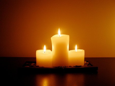 Meditation, Stearinlys, Svag, Flamme