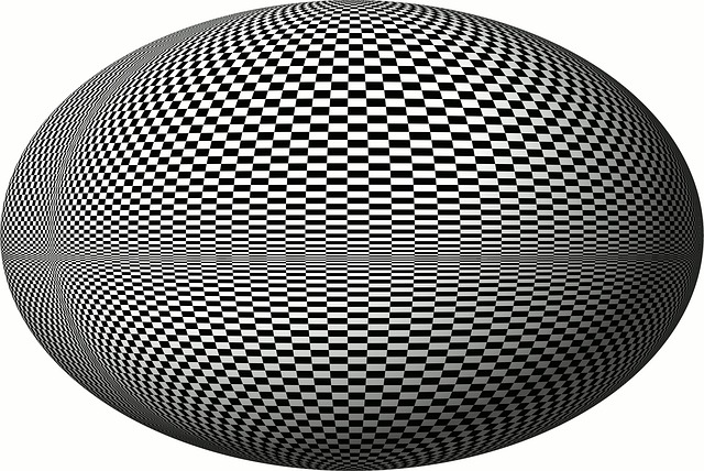 Free ellipsoid graphics mounting element illustration