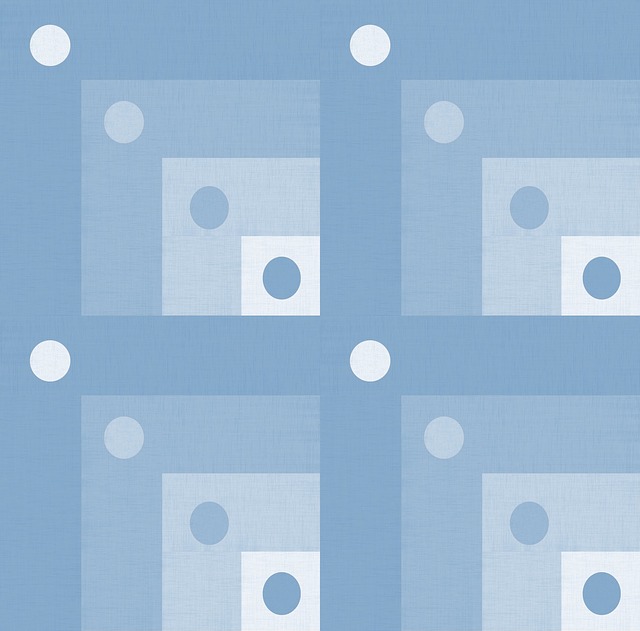Free blue shades fabric illustration