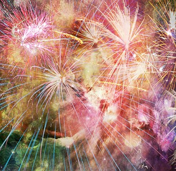Free Fireworks Multicoloured illustration and picture