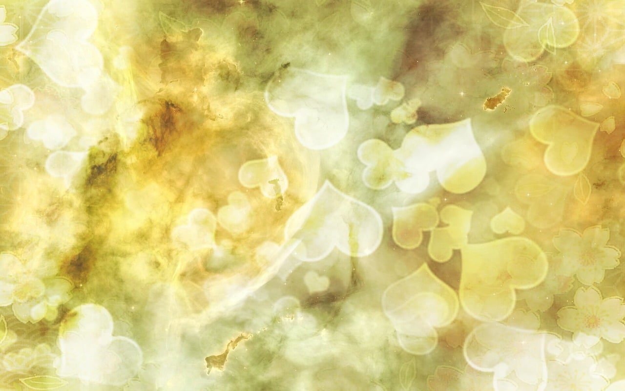 Download free HD stock image of Hearts Glittering Free hearts glittering floating illustration