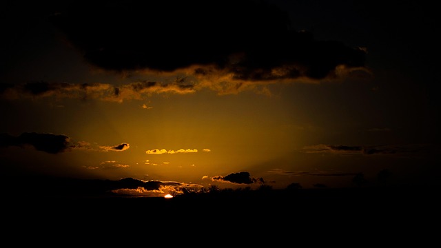 Sonnenuntergang, Abend, Natur, Abendrot