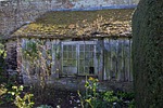 disused potting shed, lean-to, broken windows