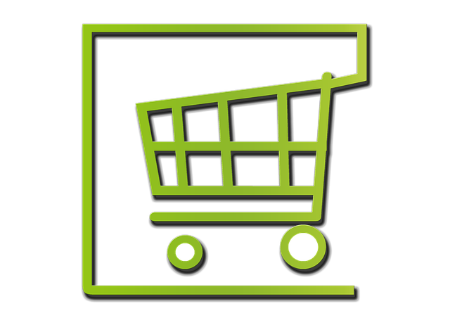 Free shopping venture internet shopping cart illustration