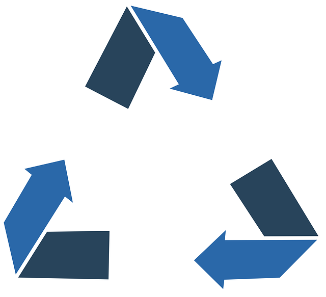 Free recycle sign arrow illustration
