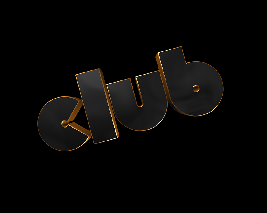 Download Club, 3D Text, Black. Royalty-Free Stock Illustration Image ...