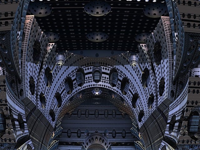 Free fractal 3d render illustration