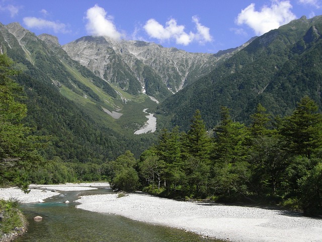 Kamikochi, Azusa -Floden, Japan