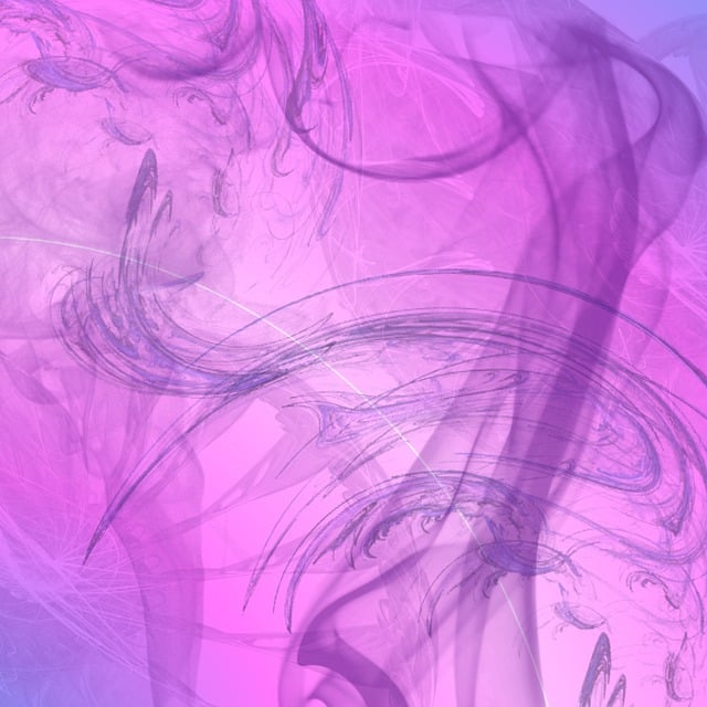 Free fractal smoke pink illustration