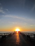 jetty, pier, wooden