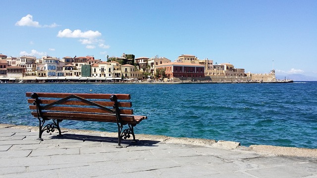 Free Bench Sea photo and picture