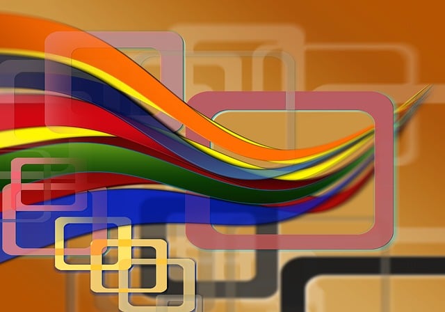 Free monitor line waves illustration