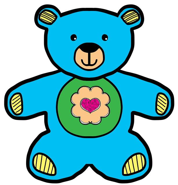 Free bear kid toy illustration