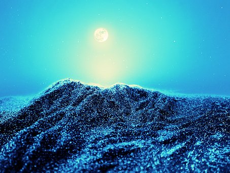 Funkeln, Nachthimmel, Berg, Nacht