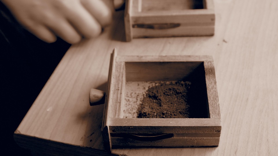 Cajón, Café, Brown, Vintage, Polvo, Olor