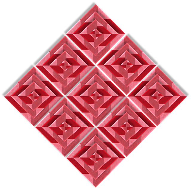 Free fabric 3d geometric illustration