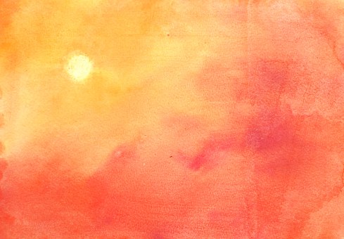 Aquarell, Tinte, Natur, Farbe, Orange