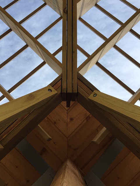 Arkitektur, Træ, Himmel, Vinkler, Brun