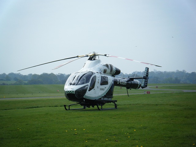 Ambulância Aérea, Helicóptero