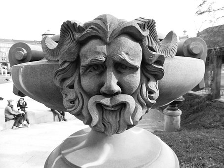 Blomsterskål, Stenfigur, Arkitektur
